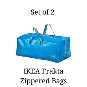 2x Frakta Large 19 Gallon Blue IKEA Zip Bags